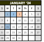 District School Academic Calendar for Union Elementary School for January 2024