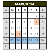 District School Academic Calendar for Union Elementary School for March 2024