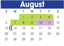 District School Academic Calendar for Pink Elementary for August 2023