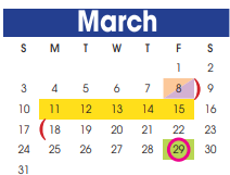 District School Academic Calendar for Bess Campbell Elementary for March 2024