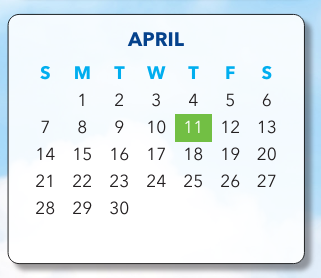 District School Academic Calendar for Hill Center for April 2024