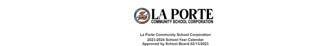 District School Academic Calendar for Laporte High School