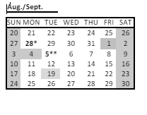 District School Academic Calendar for John R Rollins for September 2023