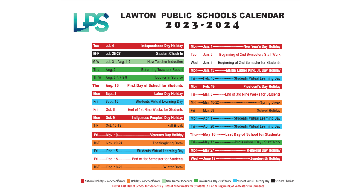 District School Academic Calendar Key for Pioneer Park Es