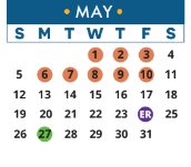 District School Academic Calendar for Parkside Elementary School for May 2024