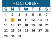 District School Academic Calendar for Giddens Elementary School for October 2023
