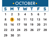 District School Academic Calendar for River Place Elementary School for October 2023