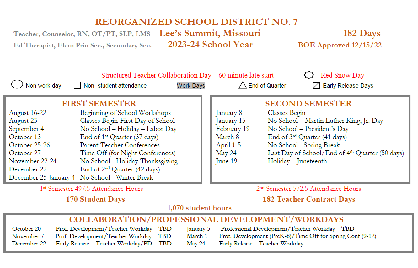District School Academic Calendar Key for Bernard C. Campbell Middle