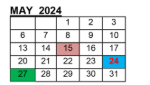 District School Academic Calendar for Smithtown High School-west for May 2024