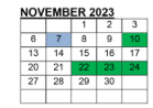 District School Academic Calendar for Smithtown High School-west for November 2023