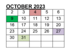 District School Academic Calendar for Smithtown High School-west for October 2023