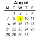 District School Academic Calendar for Heritage Elementary for August 2023