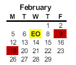 District School Academic Calendar for River Oaks Charter for February 2024