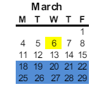 District School Academic Calendar for Delta Sierra Middle for March 2024
