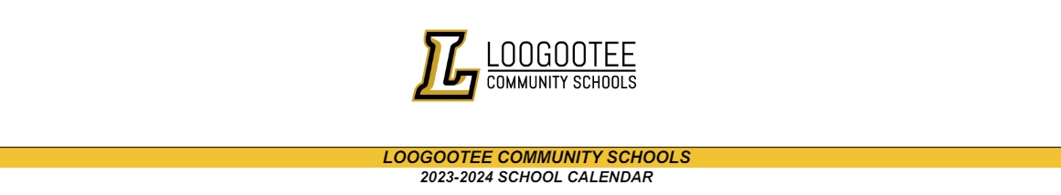 District School Academic Calendar for Loogootee West Elem Sch