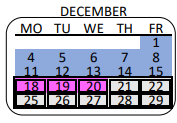 District School Academic Calendar for Western Avenue Elementary for December 2023