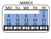 District School Academic Calendar for Sunland Elementary for March 2024