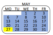 District School Academic Calendar for Tarzana Elementary for May 2024