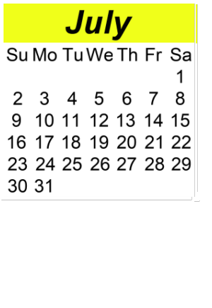 District School Academic Calendar for Slaton Middle School for July 2023