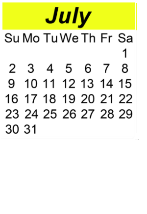 District School Academic Calendar for Maedgen Elementary for July 2023