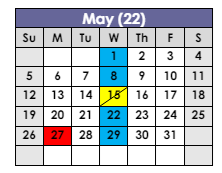 District School Academic Calendar for Classical High for May 2024