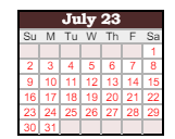 District School Academic Calendar for Smith Valley Elementary School for July 2023