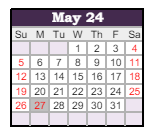 District School Academic Calendar for Smith Valley Elementary School for May 2024