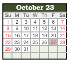 District School Academic Calendar for Smith Valley Elementary School for October 2023