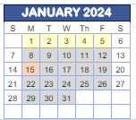 District School Academic Calendar for West Newton Elementary School for January 2024