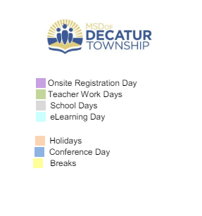 District School Academic Calendar Legend for West Newton Elementary School