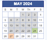 District School Academic Calendar for West Newton Elementary School for May 2024