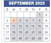 District School Academic Calendar for West Newton Elementary School for September 2023