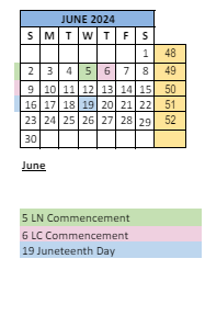 District School Academic Calendar for Crestview Elementary School for June 2024