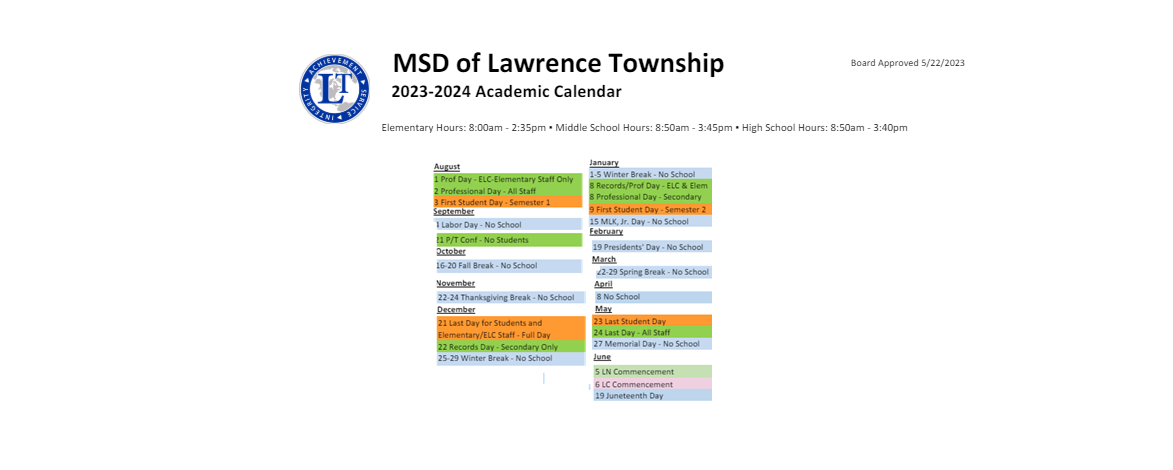 District School Academic Calendar Key for Crestview Elementary School