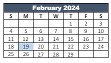 District School Academic Calendar for Paragon Elementary School for February 2024