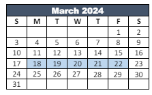 District School Academic Calendar for Paragon Elementary School for March 2024