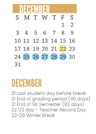 District School Academic Calendar for Douglas Macarthur Elem School for December 2023