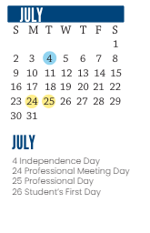 District School Academic Calendar for Douglas Macarthur Elem School for July 2023