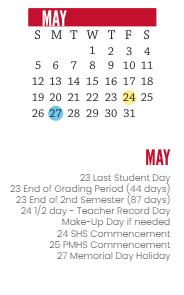 District School Academic Calendar for Douglas Macarthur Elem School for May 2024