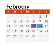 District School Academic Calendar for Deer Run Elementary for February 2024