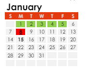 District School Academic Calendar for Deer Run Elementary for January 2024