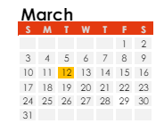 District School Academic Calendar for Deer Run Elementary for March 2024