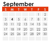 District School Academic Calendar for Deer Run Elementary for September 2023