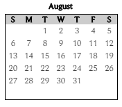District School Academic Calendar for Brookview Elementary School for August 2023