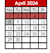 District School Academic Calendar for Crooked Creek Elementary Sch for April 2024