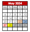 District School Academic Calendar for Crooked Creek Elementary Sch for May 2024