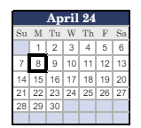 District School Academic Calendar for Pipe Creek Elementary School for April 2024