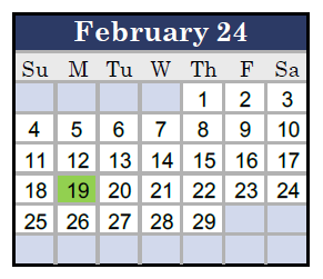 District School Academic Calendar for Olde Towne Middle for February 2024