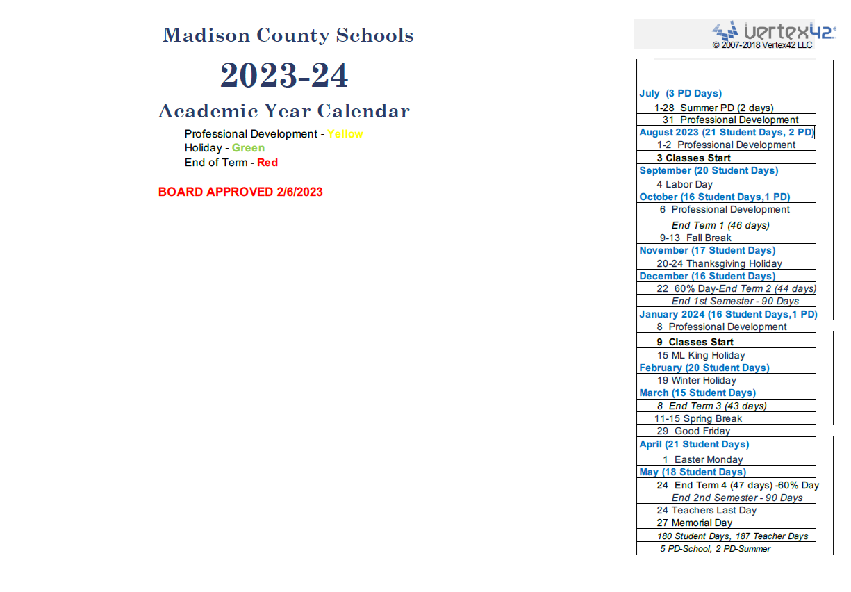 District School Academic Calendar Key for Olde Towne Middle