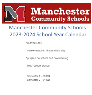 District School Academic Calendar Legend for Laketon Elementary School